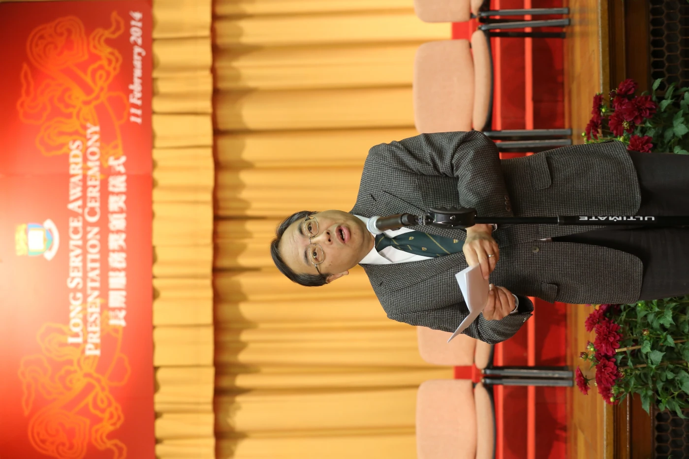 HKU Vice-Chancellor Professor Lap-Chee Tsui officates at the ceremony
