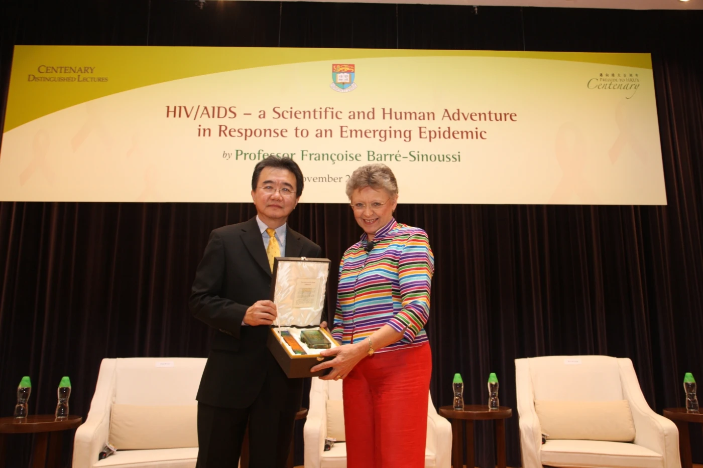 Nobel Laureate Professor Françoise Barré-Sinoussi delivers the second Centenary Distinguished Lecture