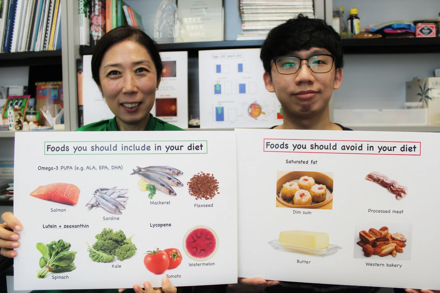 香港大學研究發現不良飲食習慣可能增加患老年黃斑病變風險