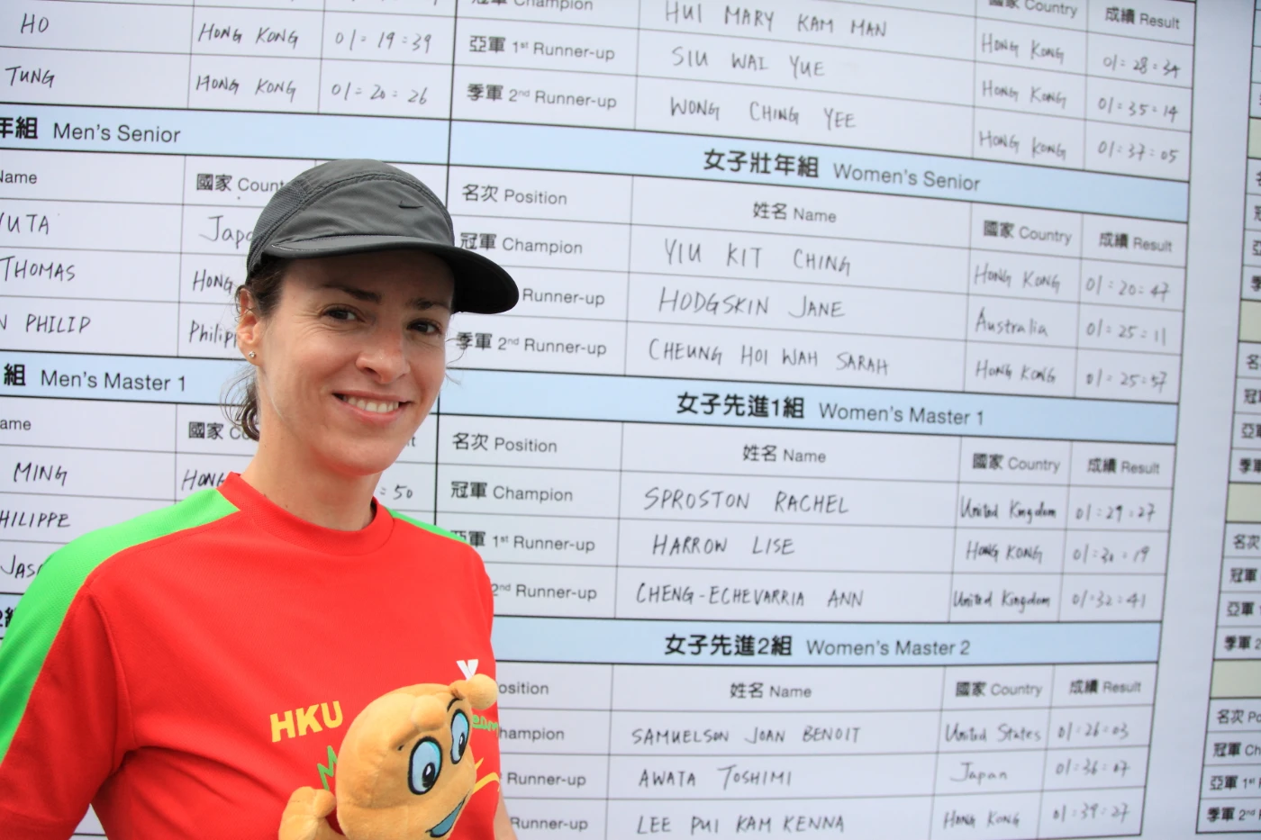 港大校友 Rachel Sproston 在半馬拉松女子先進一組賽事中獲得冠軍