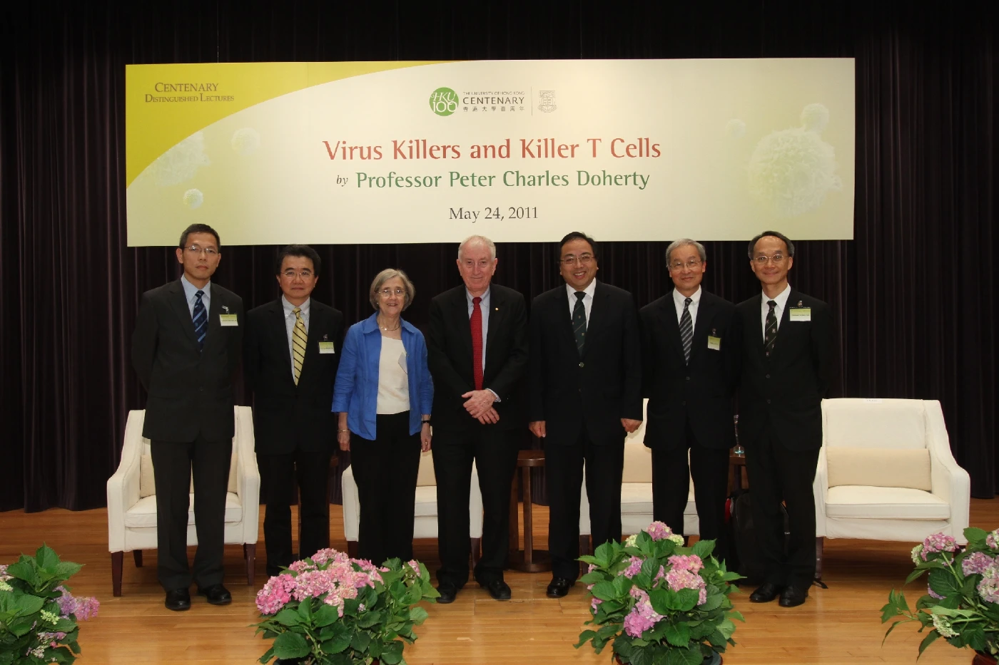 Nobel Laureate Professor Peter Charles Doherty gives the 7th HKU Centenary Distinguished Lecture: Virus Killers and Killer T Cells