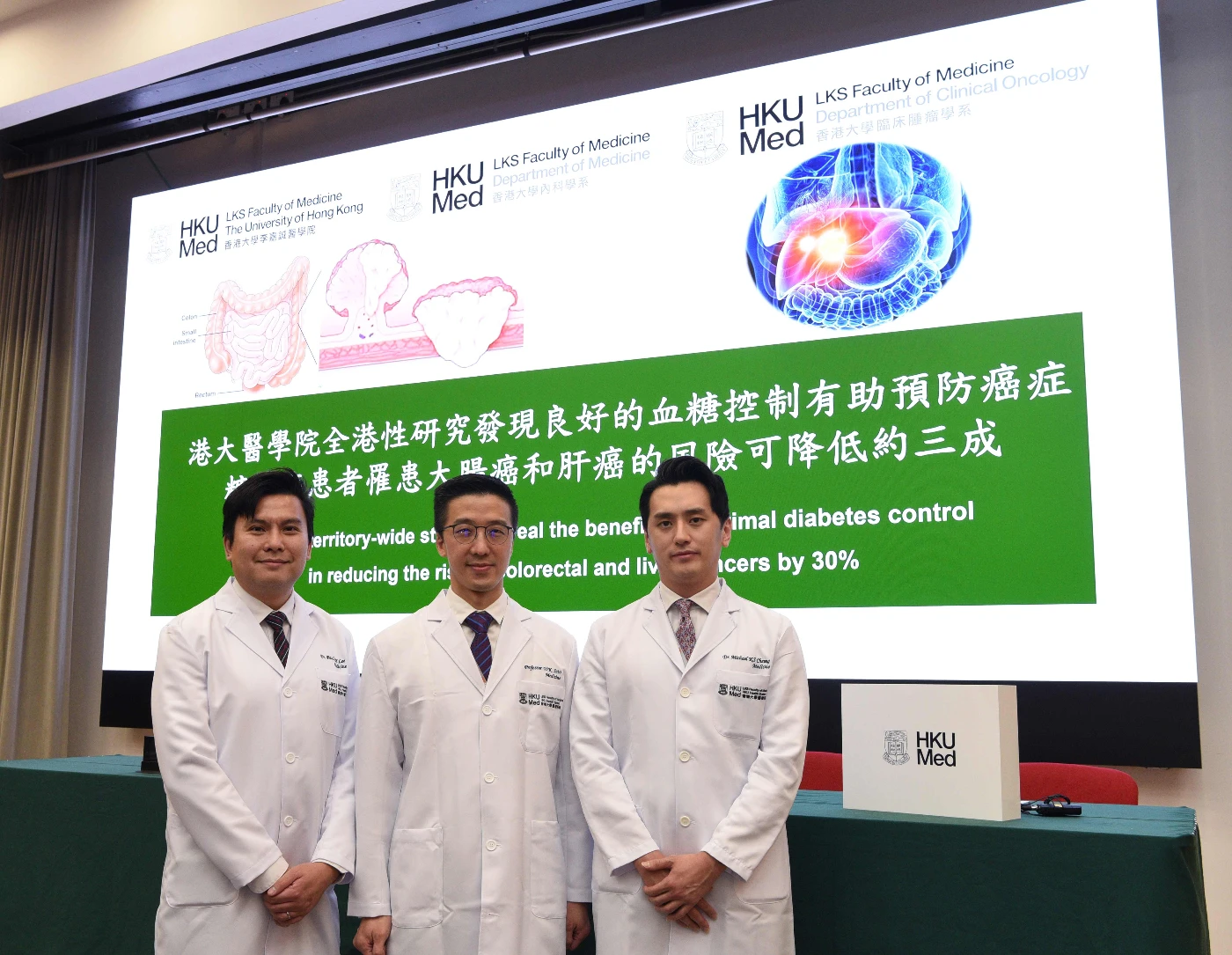 港大醫學院研究指出，嚴格控制血糖是有效預防大腸癌和肝癌的防癌策略。