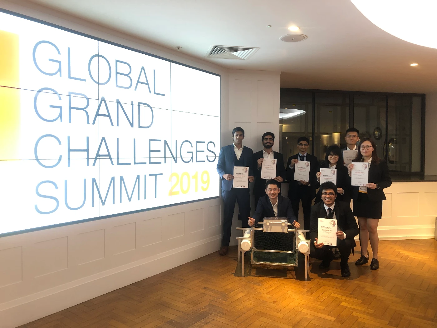 HKU Engineering-led student team wins 1st runner-up <br>
at Global Grand Challenges Summit 2019 in London
