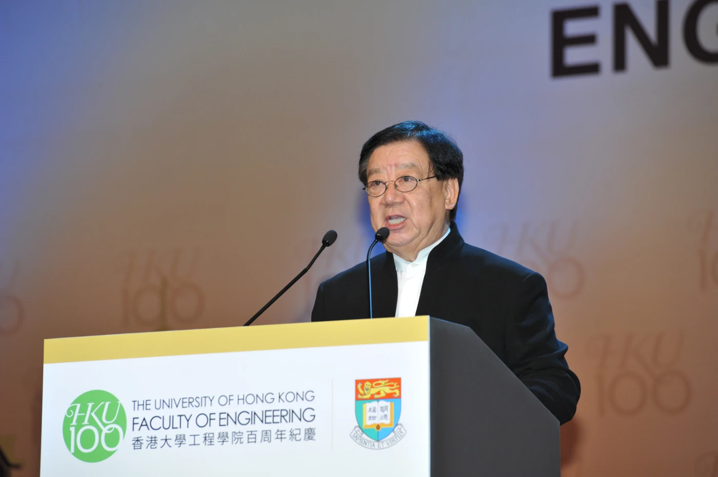 工程學院百周年紀慶組委會主席周明權博士致歡迎辭