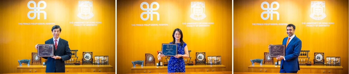 HKU Faculty of Dentistry members receive prestigious awards<br>
from International Association for Dental Research (IADR)