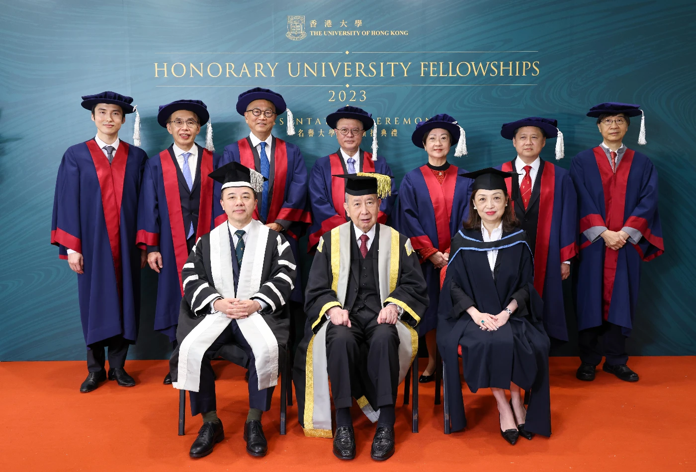 香港大學頒授名譽大學院士予七位傑出人士