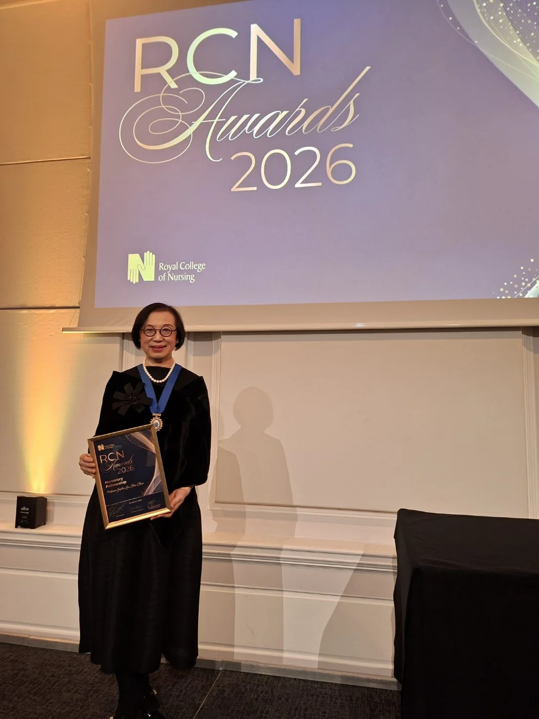 Professor Sophia Chan Siu-chee, Director of the HKU Primary Health Care Academy (PHCA) under the School of Public Health, Li Ka Shing Faculty of Medicine, The University of Hong Kong (HKU), and Director of the WHO Collaborating Centre for Health and Nursing Workforce Development in Primary Health Care, has been awarded an Honorary Fellowship by the Royal College of Nursing.