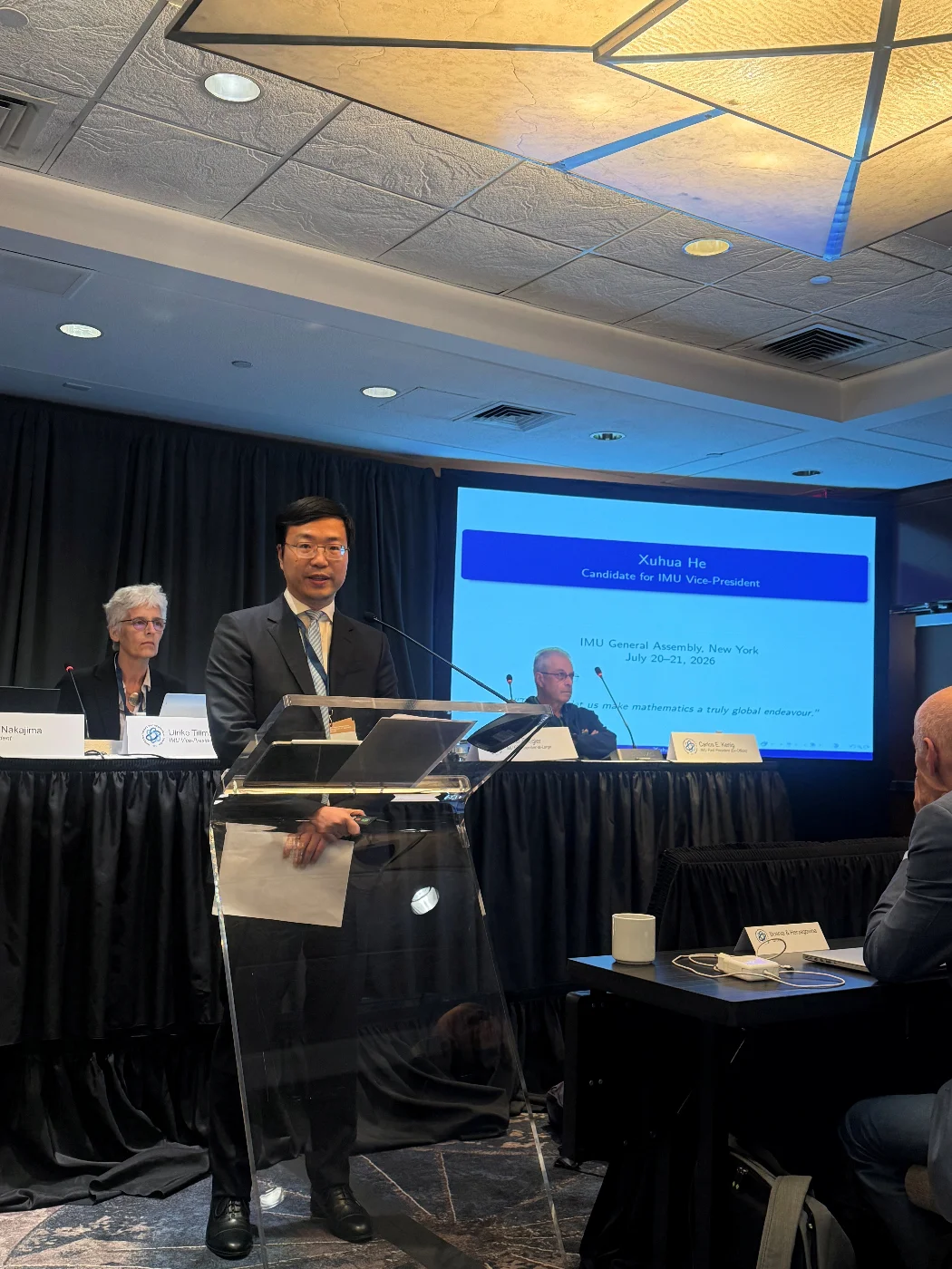 HKU Chair Professor Xuhua He Elected Vice President of the International Mathematical Union