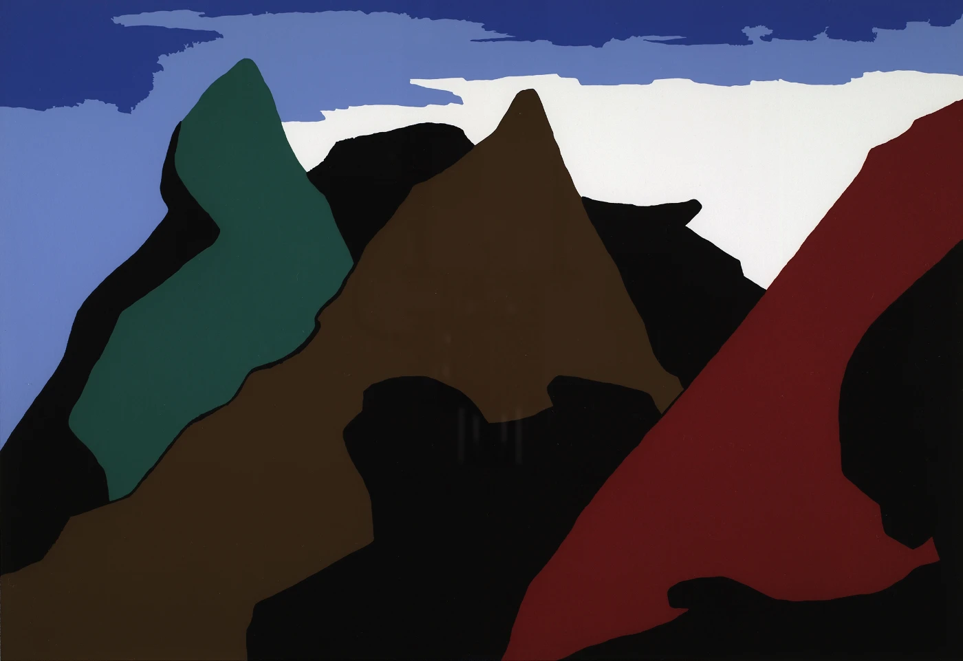 約翰·布朗系列之八
     1977
     Jacob Lawrence
     Serigraph