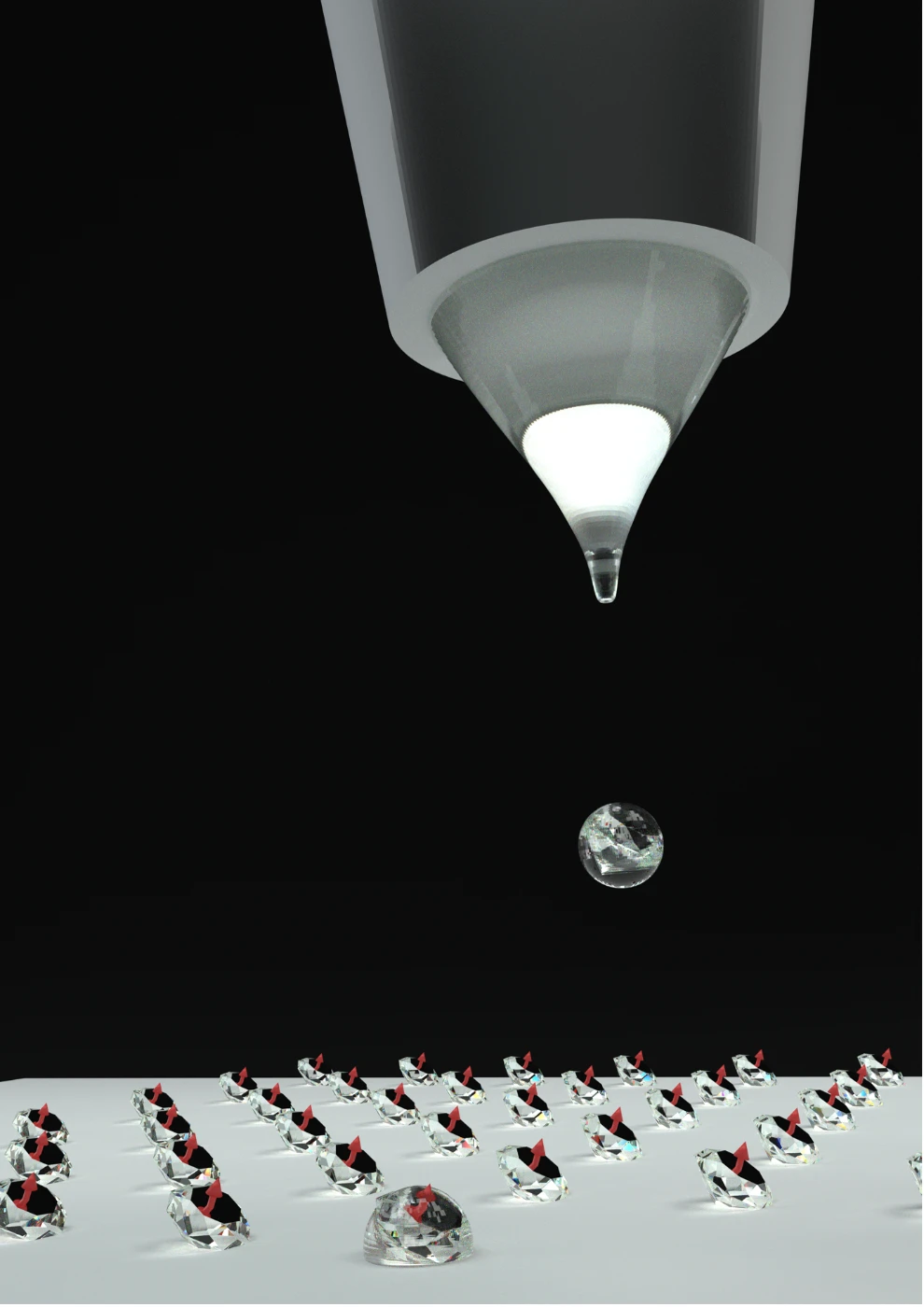 Direct printing of nanodiamonds at the quantum level<br>
HKU Engineering makes breakthrough in quantum device manufacturing