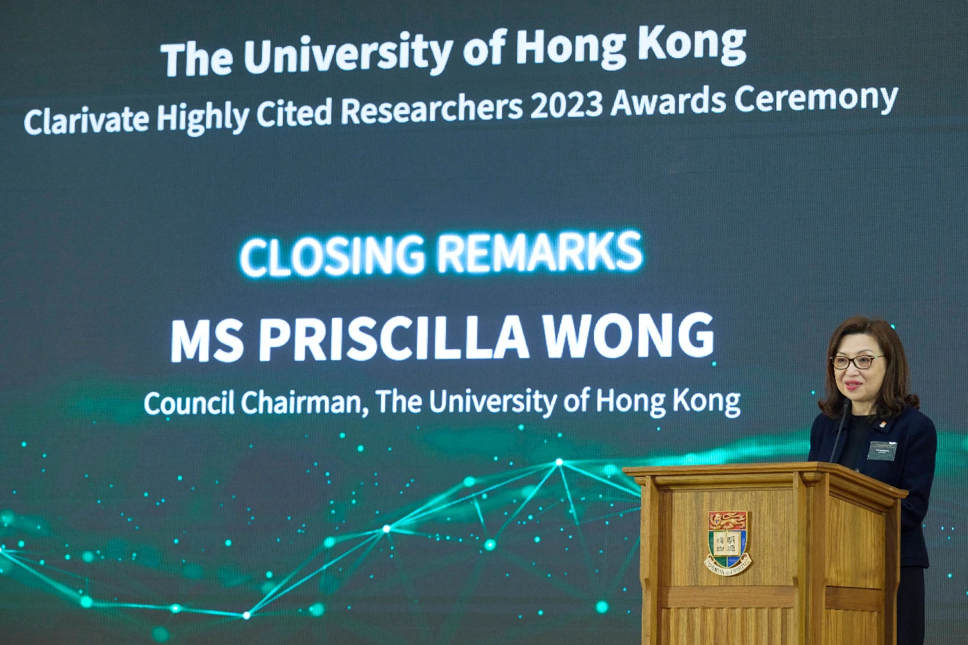 Ms Priscilla Wong, Council Chairman of HKU