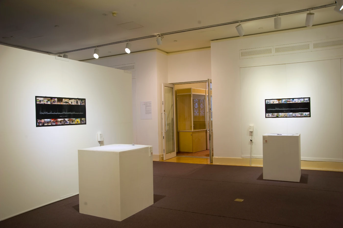 Otto Tin Lun Li
     Developing Soundscapes
     Map, Sound Tracks, Lambda prints on Paper
     Otto Li’s artwork display at UMAG