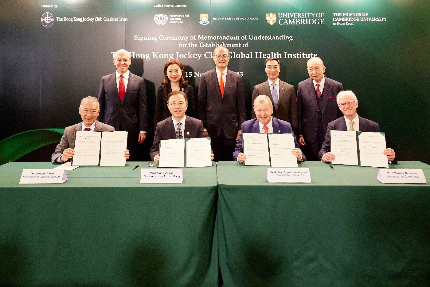 HKUMed, Cambridge and International Vaccine Institute unite<br>
to launch Hong Kong Jockey Club Global Health Institute to bolster global preparedness for future pandemics