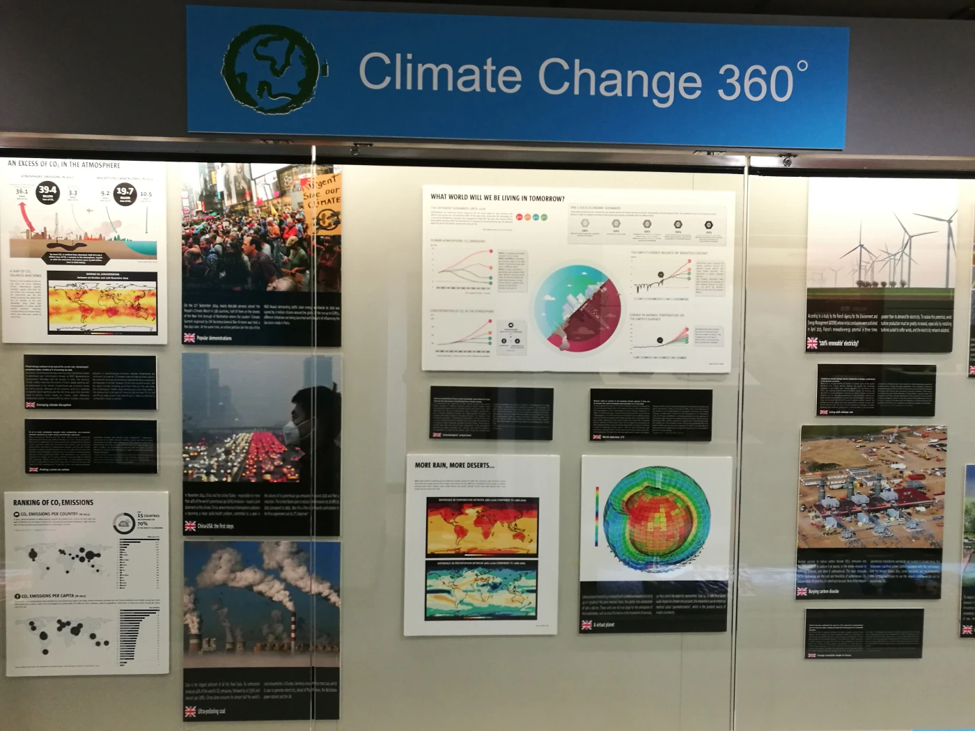 香港大學許士芬地質博物館<br>
展出「氣候360ᵒ」特別展覽