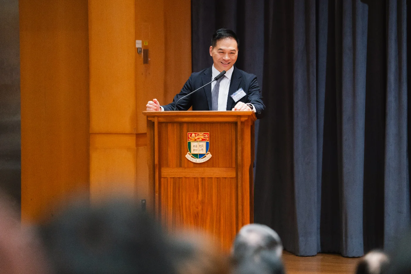 港大學生事務長楊偉國教授鼓勵同學把握每個學習機會、發揮潛能，向更高的目標進發。