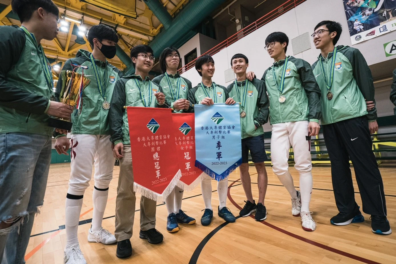 港大劍擊隊贏取大專體育協會劍擊比賽總冠軍