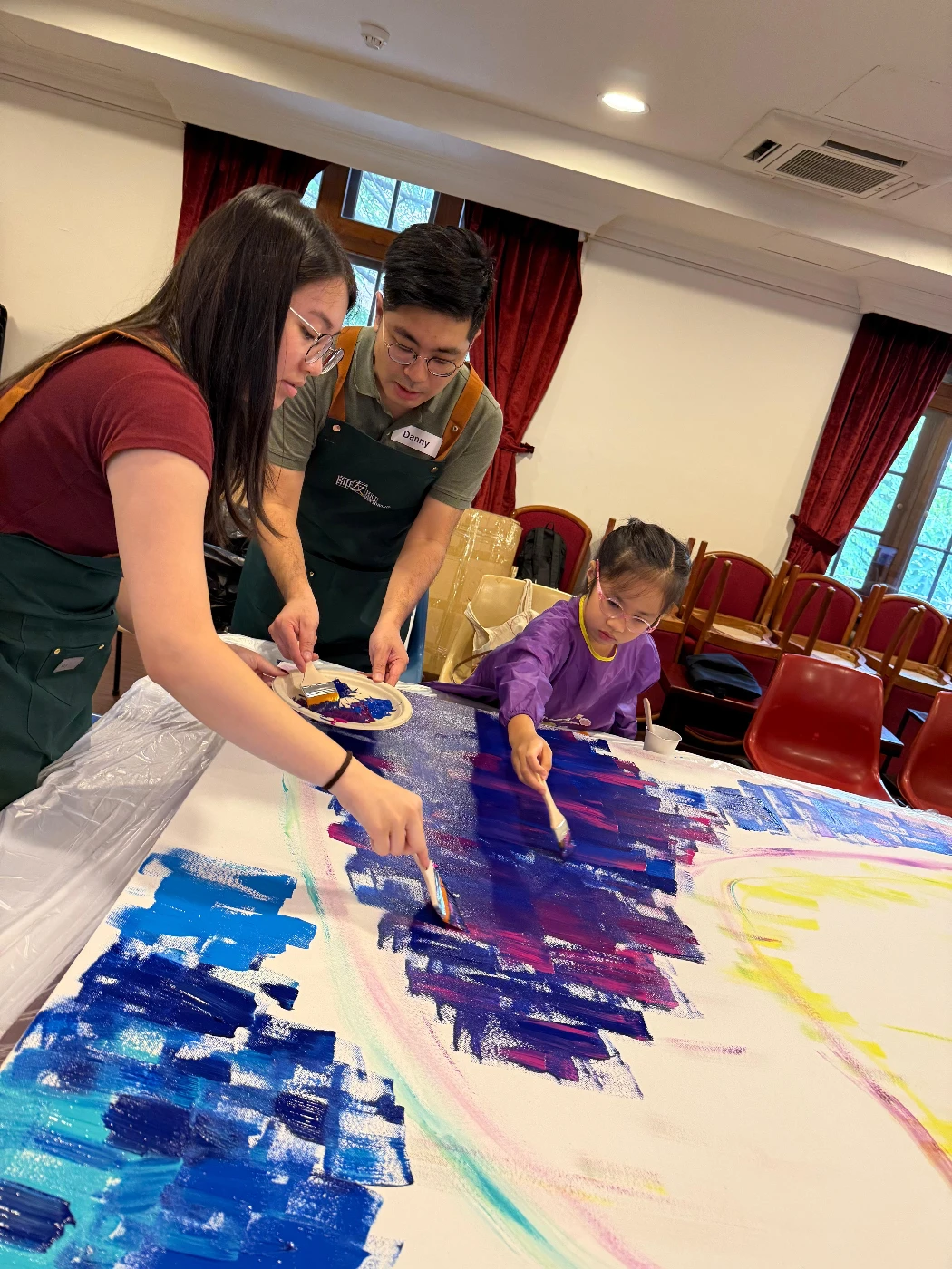 This Mentor co-created a themed artwork with his six years old daughter and mentee.