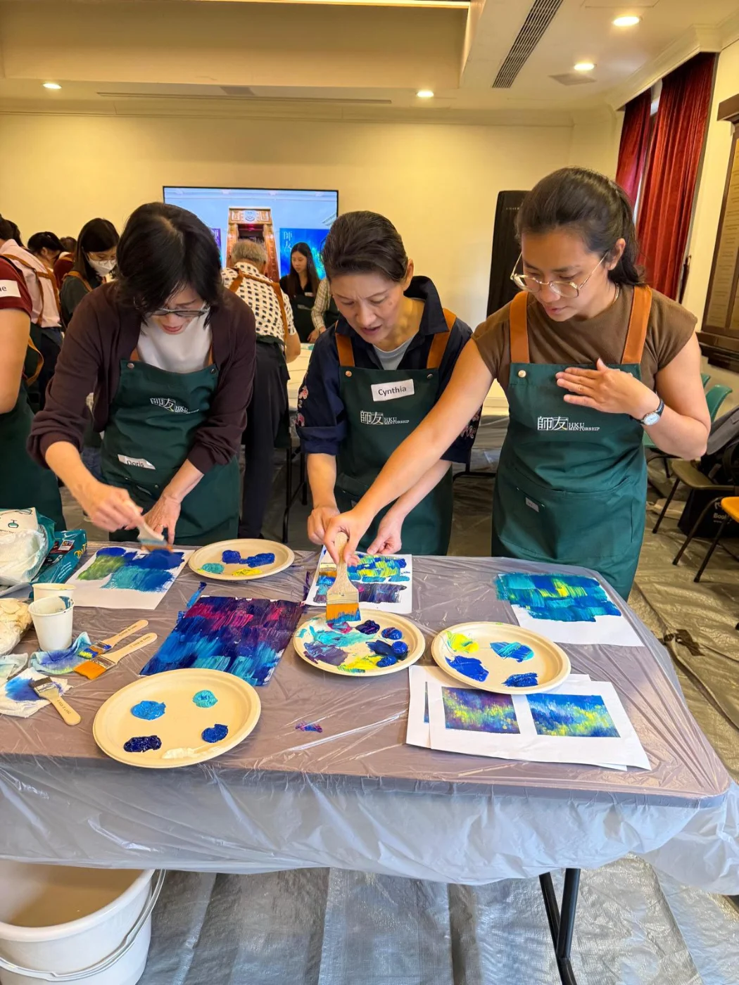 Mentors co-created a themed artwork with their mentees.