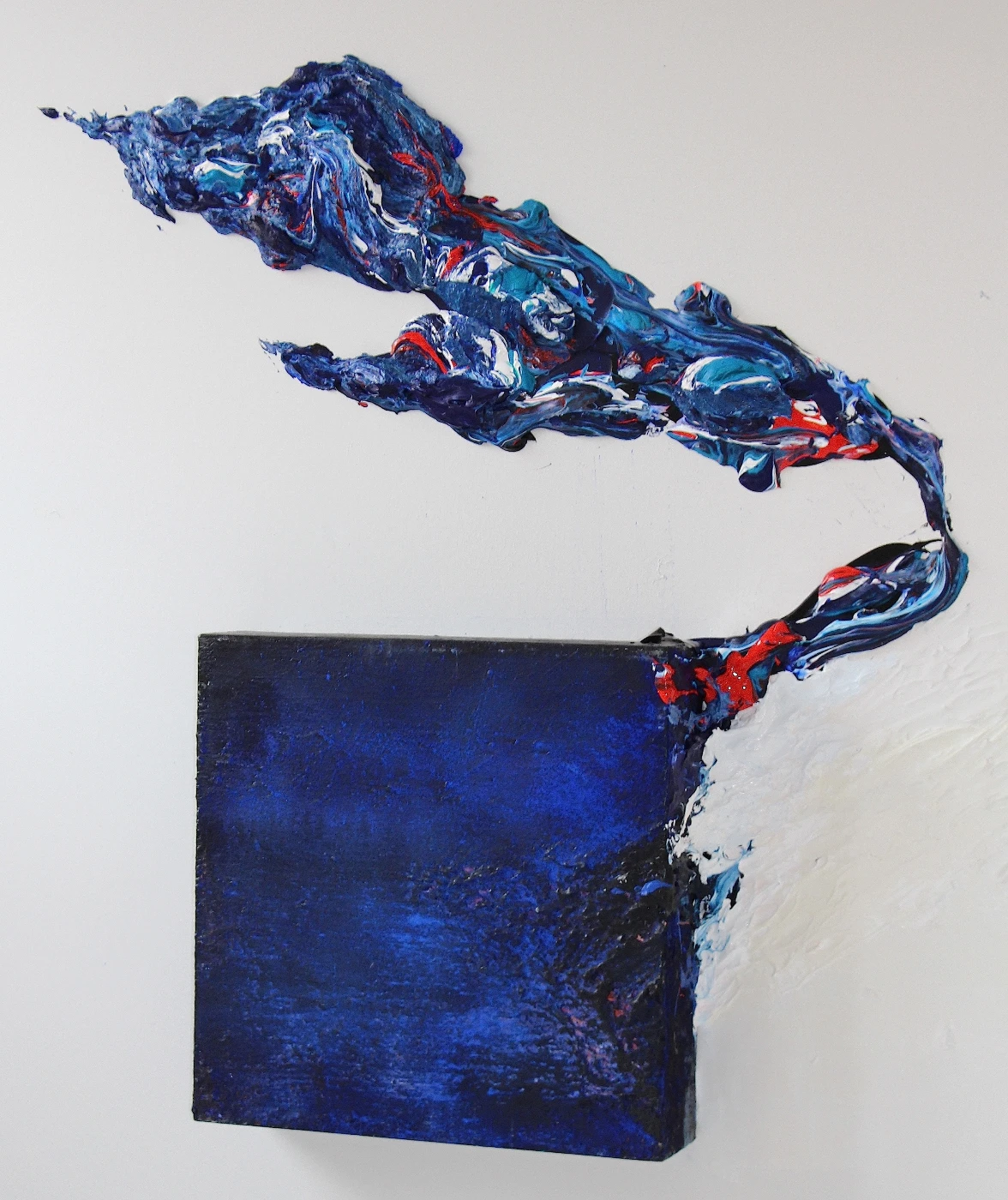 Mozart’s Vibrations
     Alberto Reguera
     Acrylic on canvas
     2014
     150 x 150 x 17 cm