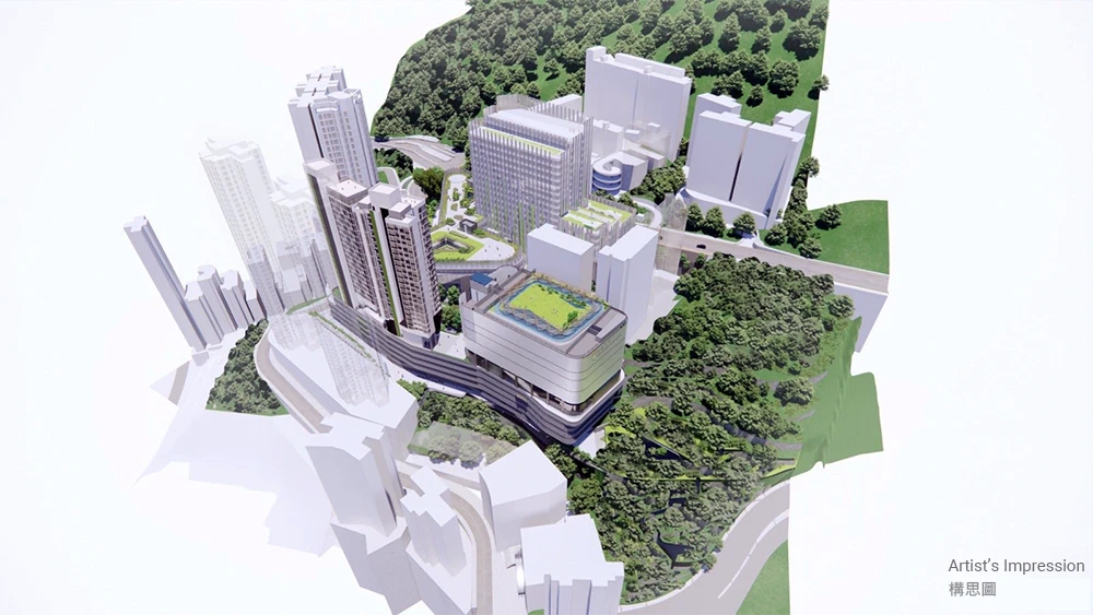 香港大學蒲飛路校園（構思圖）