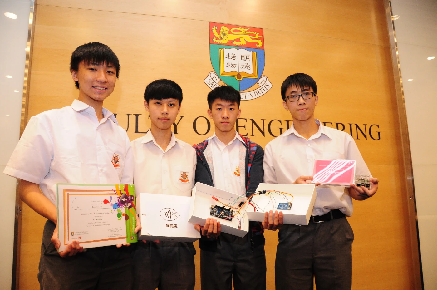 Secondary School Category:
     Champion
     Pok Oi Hospital 80th Anniversary Tang Ying Hei College
     Queue jumper revealer